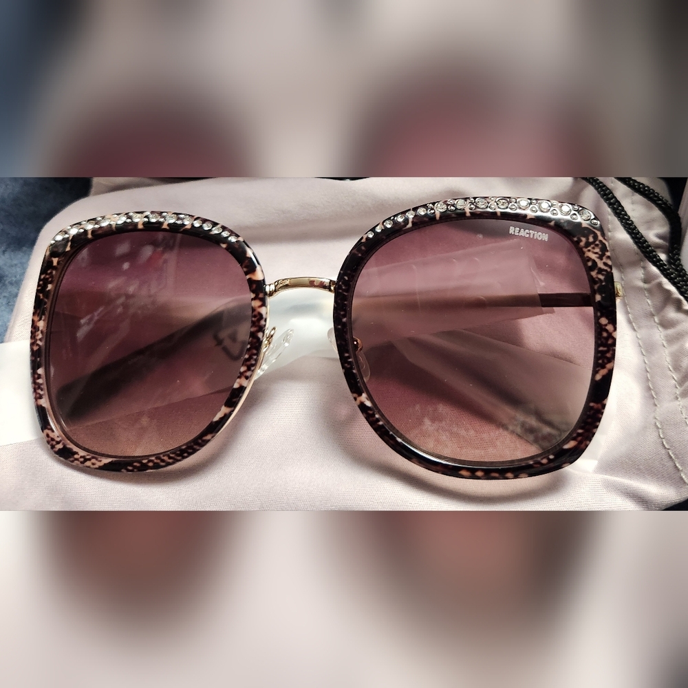 KENNETH COLE, REACTION SUNGLASSES, NEW, Rhinestones/crystals,REFLECTION,NO MARKS